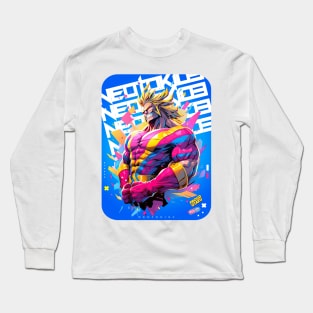 PROUD OTAKU 🟦🟨 SHONEN HERO - #1 HERO 🟥🟨 ANIME MANGA FASHION Long Sleeve T-Shirt